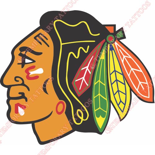 Chicago Blackhawks Customize Temporary Tattoos Stickers NO.112
